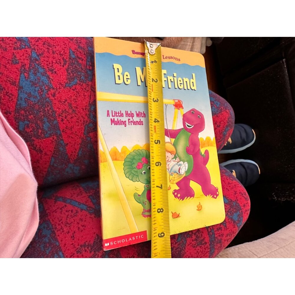 Be My Friend Barney’s Little Lessons Board Book Baby Bop Vtg ‘02 Purple Dinosaur - Picture 4 of 9